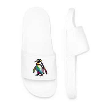Penguin - Men’s Pool Sliders - white - Front