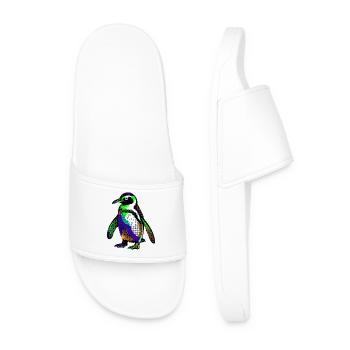 Penguin - Men’s Pool Sliders - white - Front