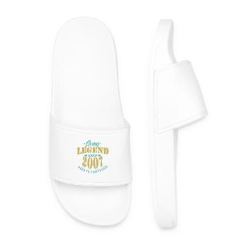 Birthday Legend 2007 Perfection - Claquettes Homme - blanc - Devant