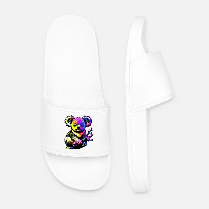 Koala - Männer Badelatschen - Weiß