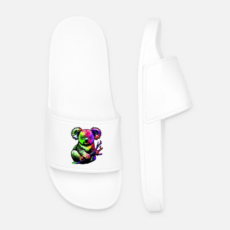 Koala - Männer Badelatschen - Weiß