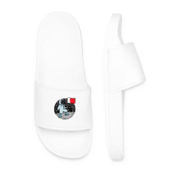 Drapeau des astronautes Bahreïn - Claquettes Homme - blanc - Devant