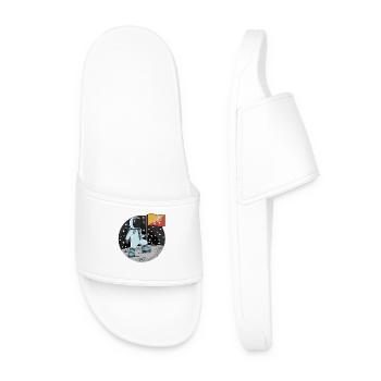 Drapeau des astronautes du Bhoutan - Claquettes Homme - blanc - Devant