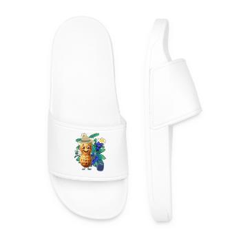 Tyrolien Cacahuète Jardinier Horticulture Fleurs - Claquettes Homme - blanc - Devant