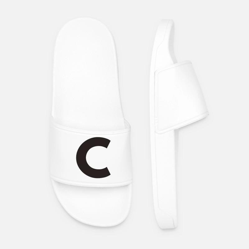 C - Männer Badelatschen - Weiß