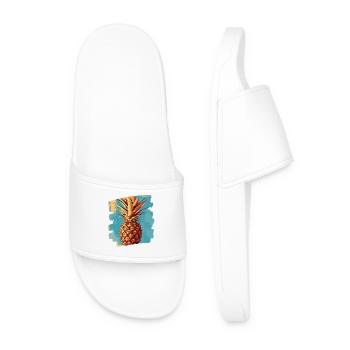 Pineapple - Men’s Pool Sliders - white - Front