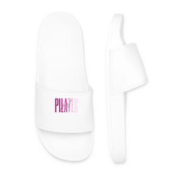 Pilates Girl Cadeau de fitness rose - Claquettes Homme - blanc - Devant