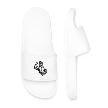 Bodybuilders Muscles Fitness - Claquettes Homme - blanc - Devant