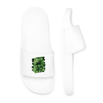 St Patrick's Day Cat - Men’s Pool Sliders - white - Front