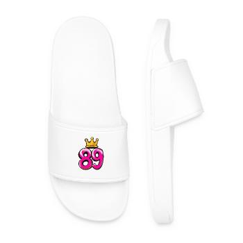 89 Number Crown - Men’s Pool Sliders - white - Front