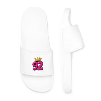 92 Nombre Couronne - Claquettes Homme - blanc - Devant