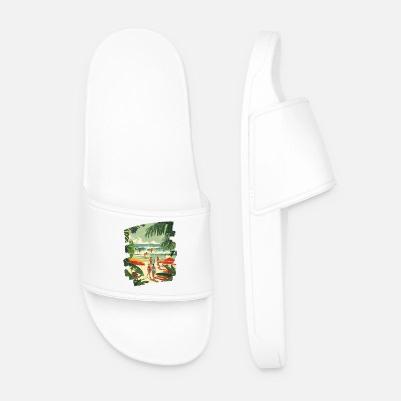 Surfer - Männer Badelatschen - Weiß