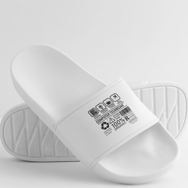 Computer Technician multi tasking problem solving Men’s Pool Sliders