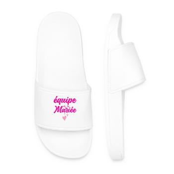 équipe de La Mariée EVJF Team Future Mariée Bride - Claquettes Homme - blanc - Devant