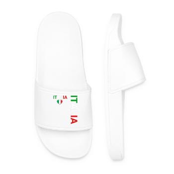 ITALY team supporter football - Men’s Pool Sliders - white - Front