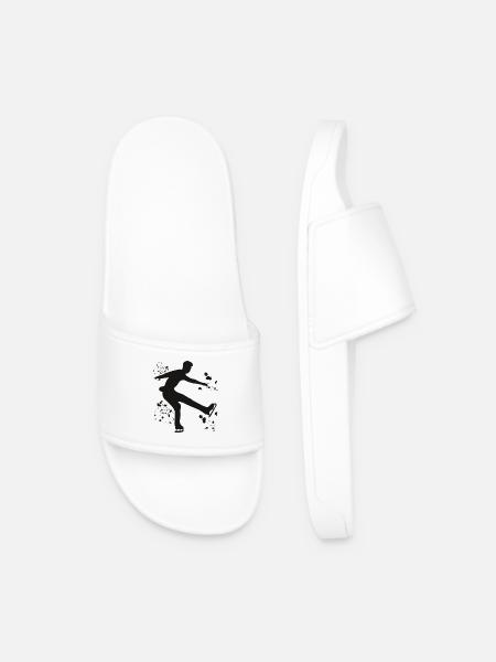 Eiskunstläufer Schlittschuhlaufen Eiskunstlauf - Männer Badelatschen - Weiß
