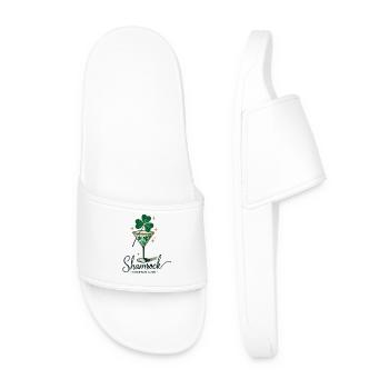 St. Patrick's Day Shamrock Cocktail Club - Männer Badelatschen - Weiß - Vorne