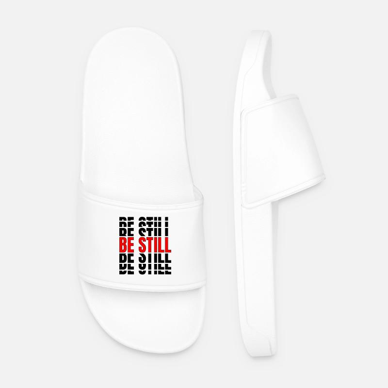 Be still - Men’s Pool Sliders - white