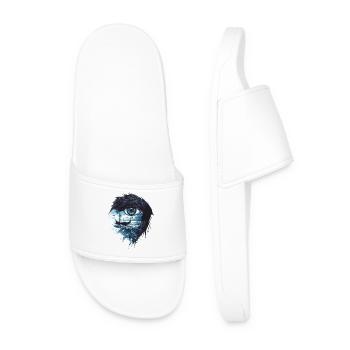 Runes du navire Viking Raven - Claquettes Homme - blanc - Devant