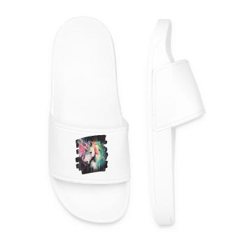 Licorne - Claquettes Homme - blanc - Devant