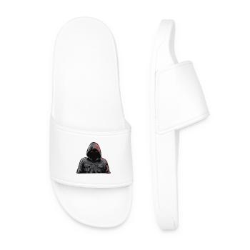 MYSTERY MAN - Men’s Pool Sliders - white - Front