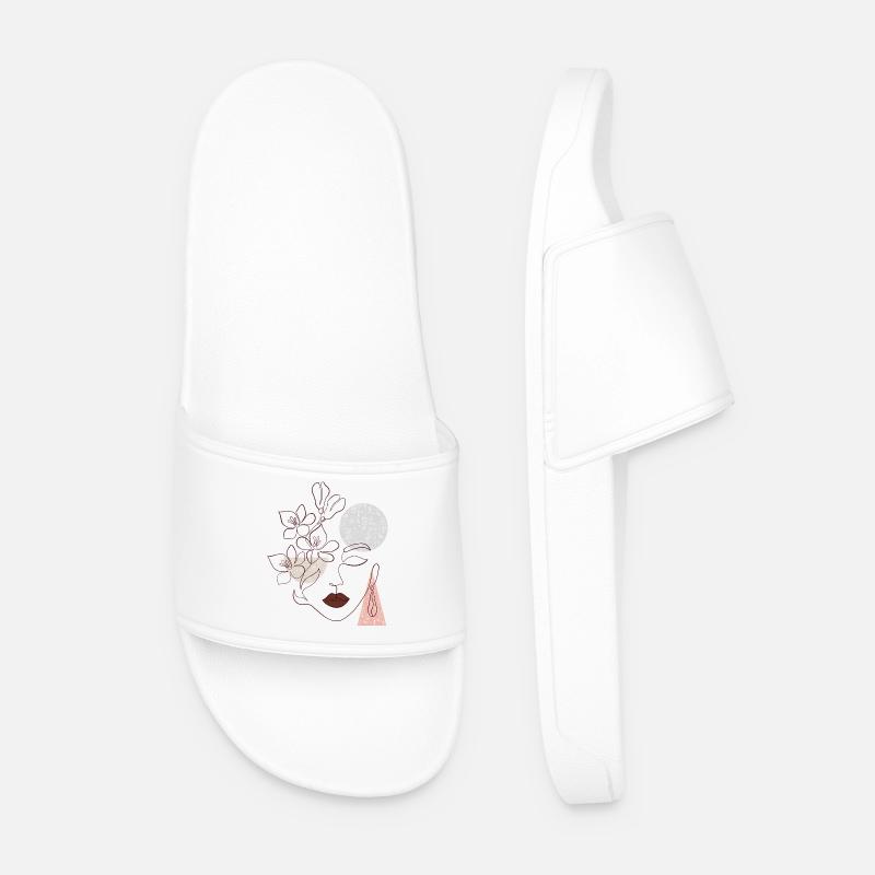 Love and joy - Men’s Pool Sliders - white