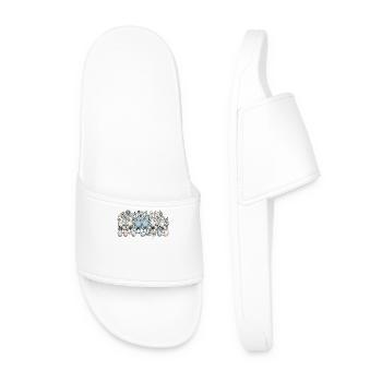 Poules de Pâques poussins Lapins de Pâques rétro - Claquettes Homme - blanc - Devant