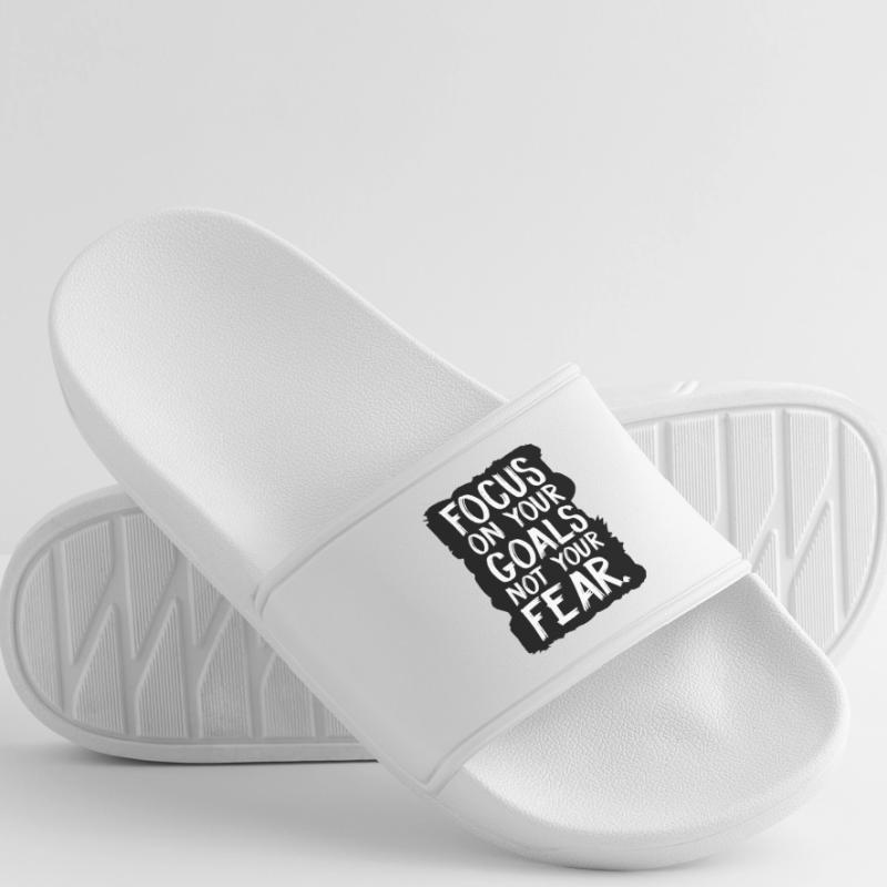 Concentrez-vous sur vos objectifs, pas sur votre peur Claquettes Homme