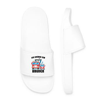 Announcing offspring | I'll be a big brother in 2027 - Men’s Pool Sliders - white - Front