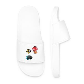 Exotic fish - Men’s Pool Sliders - white - Front