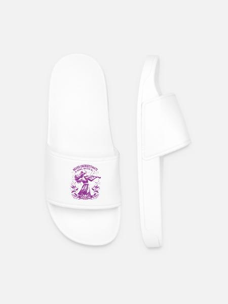 Fille avec violon Conception inspirante - Claquettes Homme - blanc
