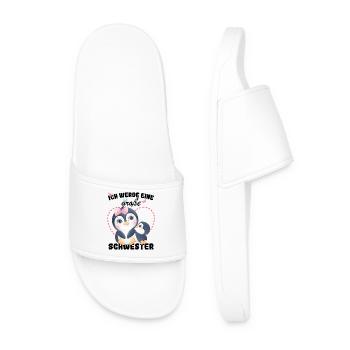 Announcing offspring I'm going to be a big sister in 2027 - Men’s Pool Sliders - white - Front