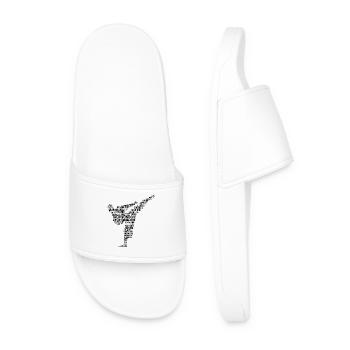 Citation sur le taekwondo - Claquettes Homme - blanc - Devant
