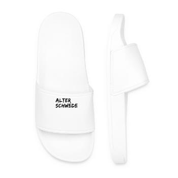 Vieux Suédois Drôle d’expression Dire - Claquettes Homme - blanc - Devant