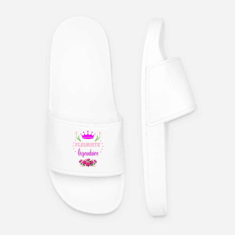 Legendärer Florist - Männer Badelatschen - Weiß