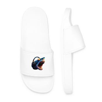 requin requin tigre requin plongeur requins mignons grand requin blanc - Claquettes Homme - blanc - Devant