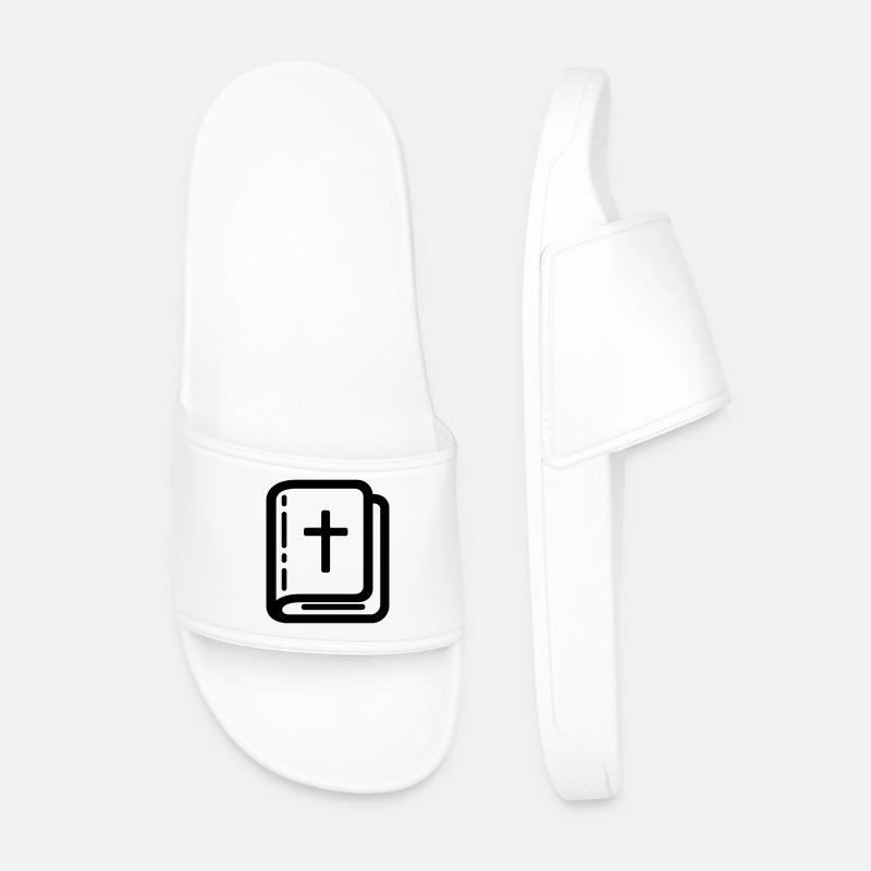 Bibel - Männer Badelatschen - Weiß