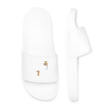 Chihuahua Dog Pocket - Men’s Pool Sliders - white - Front