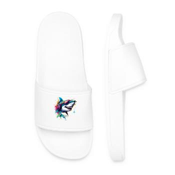 Requin Requin tigre Plongeur Requins mignons Grand requin blanc - Claquettes Homme - blanc - Devant