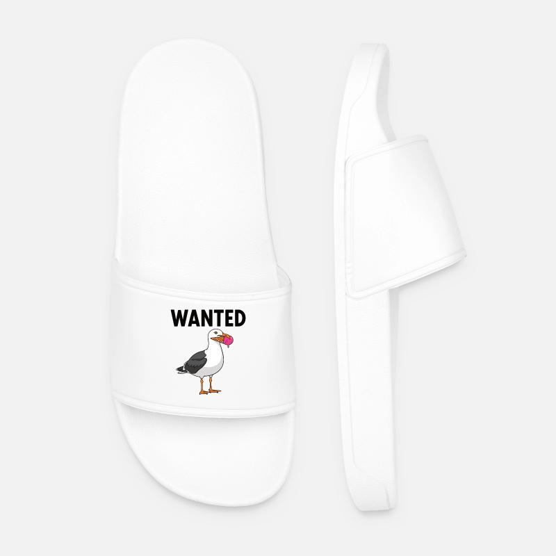Gesucht Möwe Eiscreme Abenteuer - Männer Badelatschen - Weiß