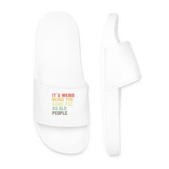 C’est bizarre d’avoir-le-même-âge-que-les-vieux-Ret - Claquettes Homme - blanc - Devant