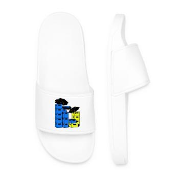 Art de la caisse de bière - Claquettes Homme - blanc - Devant