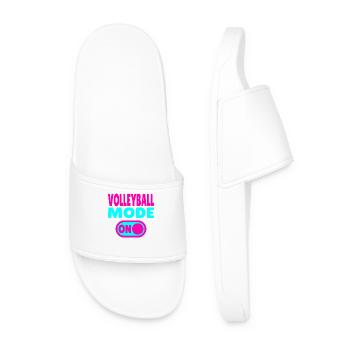 Volleyball Mode ON – pure joy of playing - Men’s Pool Sliders - white - Front