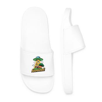 Illustration rétro d’enlèvement extraterrestre - Claquettes Homme - blanc - Devant