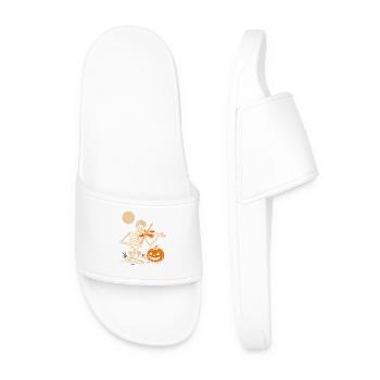 Skeletor avec violon et citrouille Halloween - Claquettes Homme - blanc - Devant