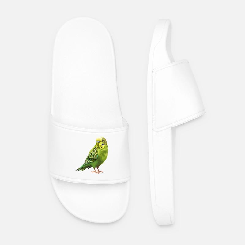 Conception de perruche Joie de vivre - Claquettes Homme - blanc
