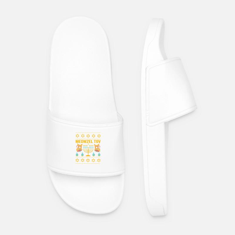 Hanoukka Hanoukka Hanoukka - Claquettes Homme - blanc