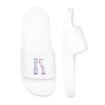 Biology Teacher Biologist Microbiology Biologist - Men’s Pool Sliders - white - Front
