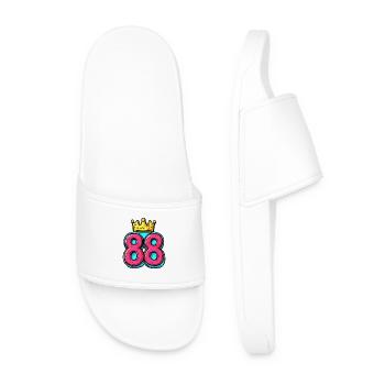 88 Number Crown - Men’s Pool Sliders - white - Front