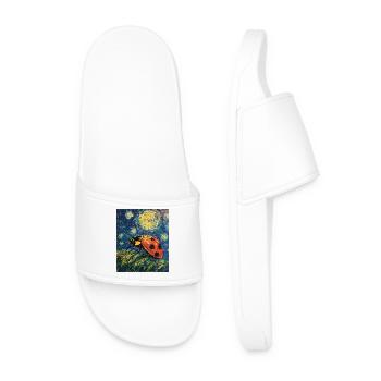 Coccinelle Van Gogh Style Nuit étoilée - Claquettes Homme - blanc - Devant